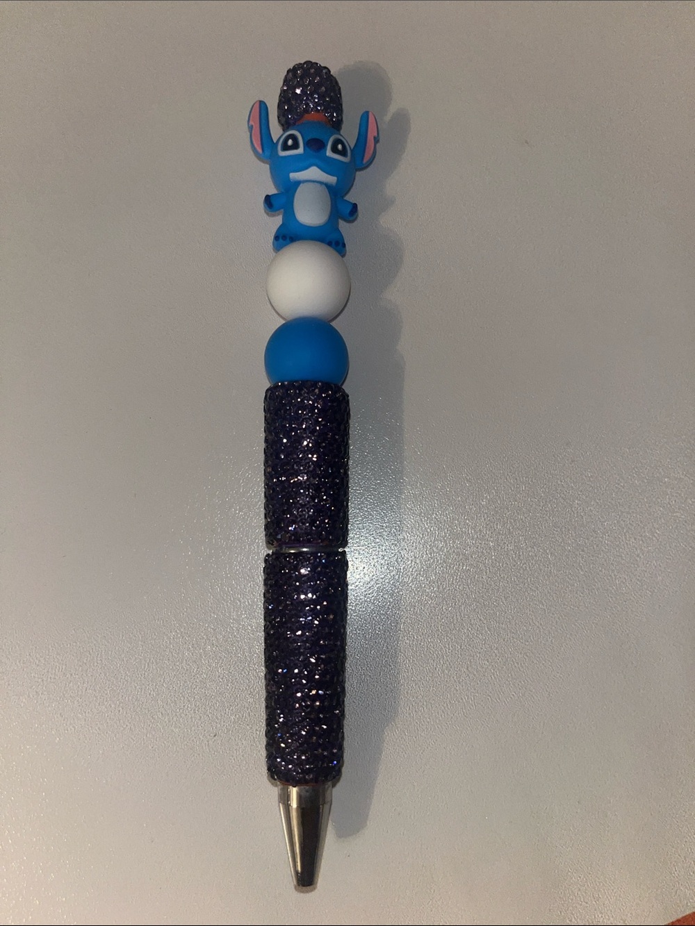 Stitch Handmade Character Rhinestone Refillable Pen